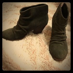 Splendid Olive green booties 7.5 worn once .